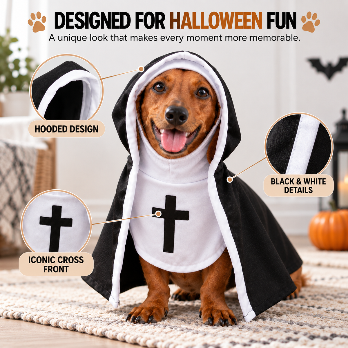 Funny Nun Costume for Dogs