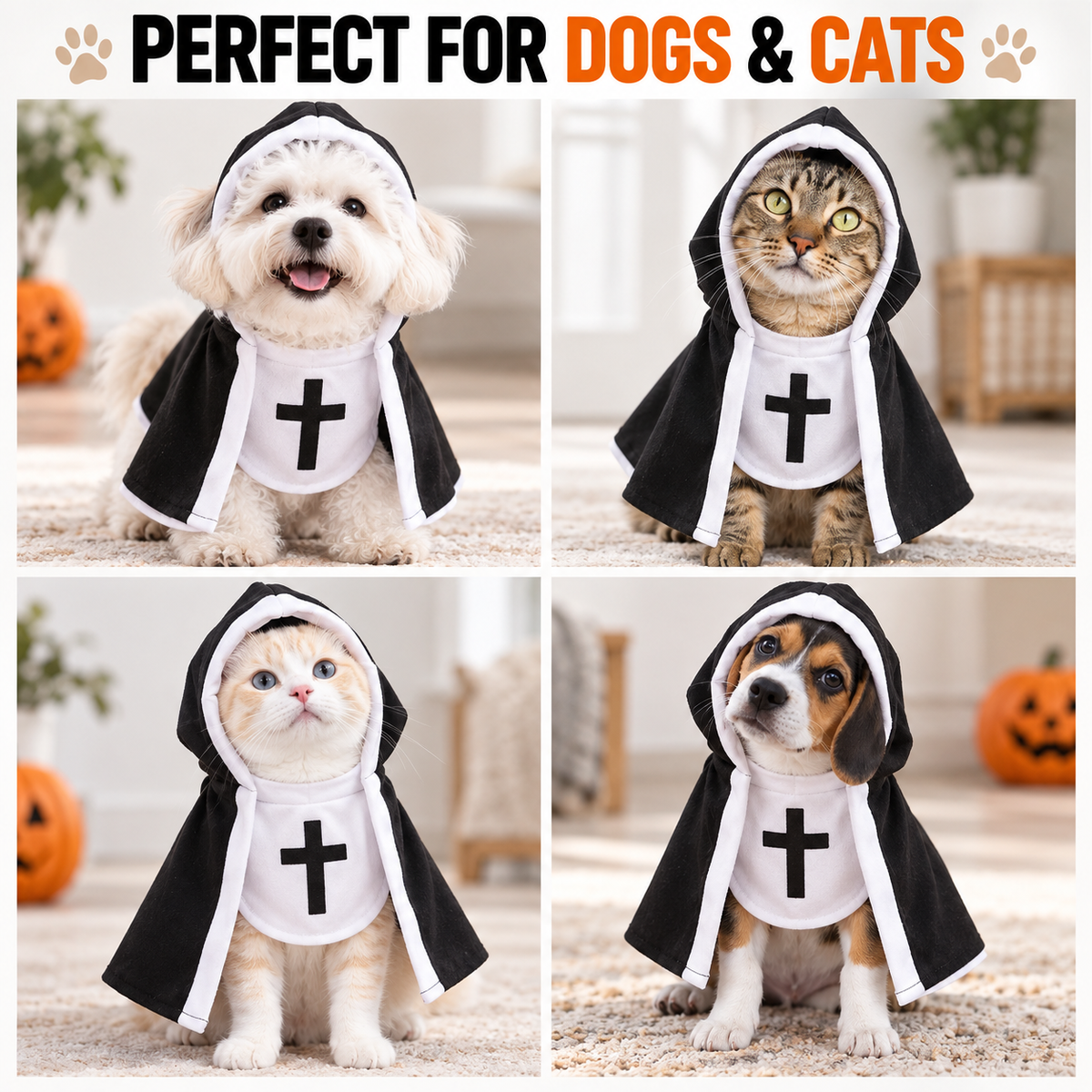 Funny Nun Costume for Dogs